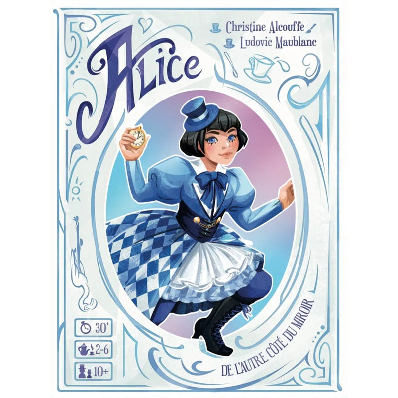 jeu de societe Alice de l'autre cote du mirroir boite de jeu