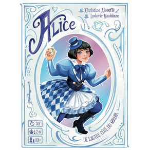 jeu de societe Alice de l'autre cote du mirroir boite de jeu