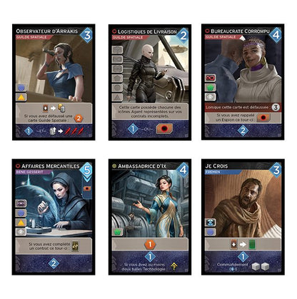 jeu de societe Dune Imperium Lignées cartes