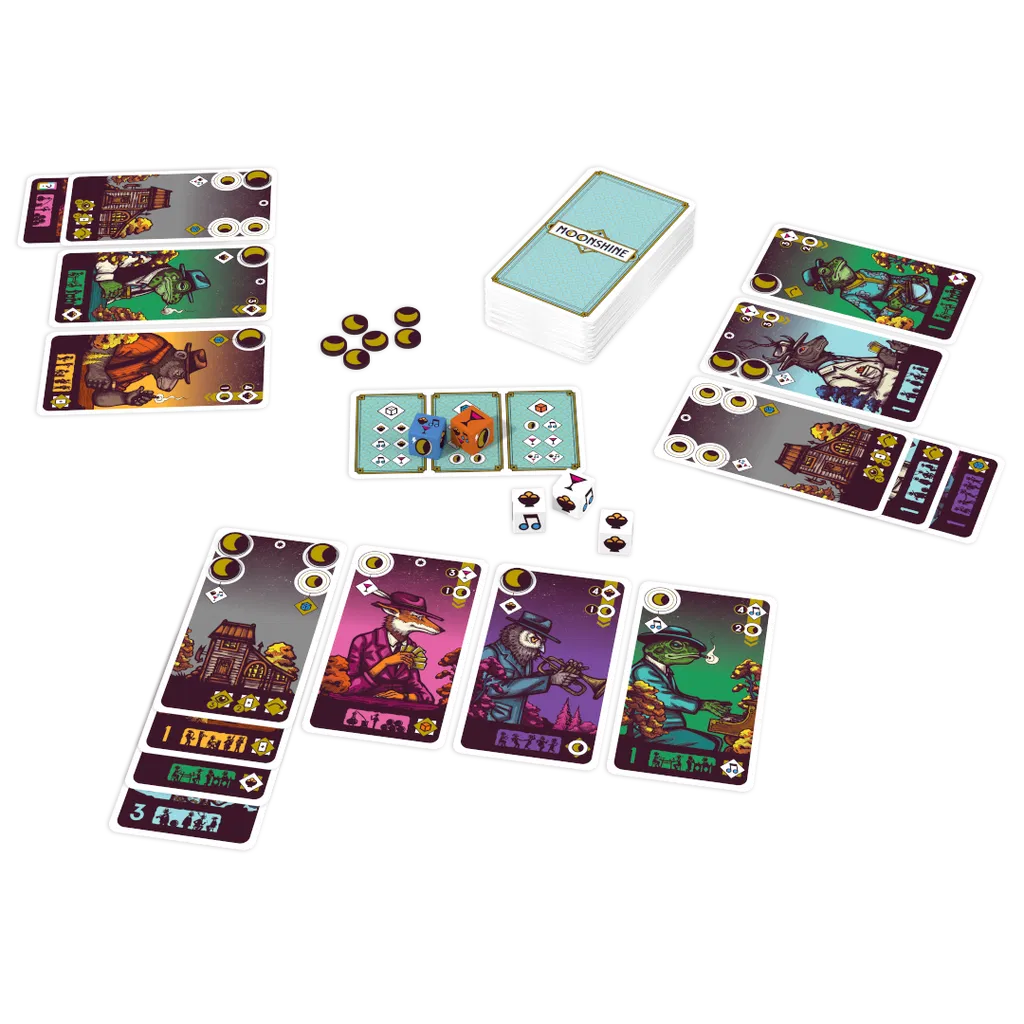 jeu de societe Moonshine matériel