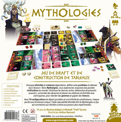 jeu de societe Mythologies dos boite