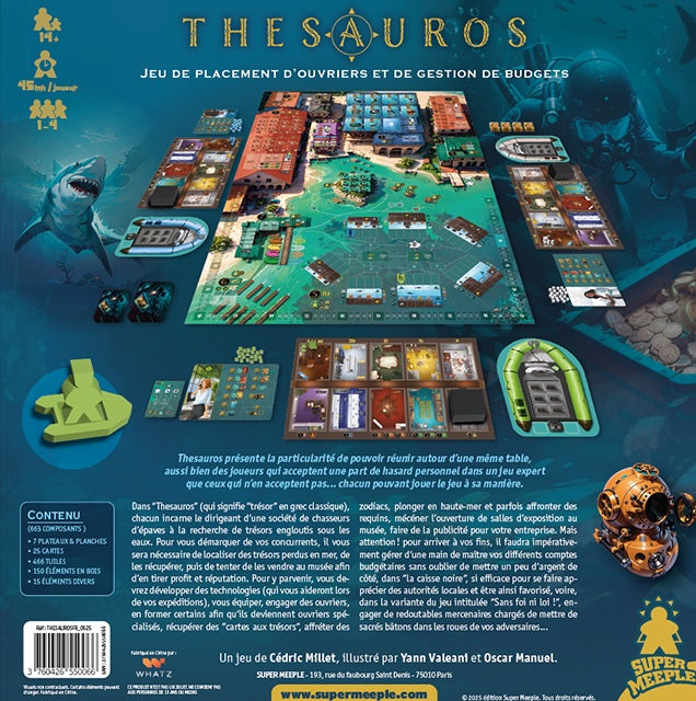 jeu de societe Thesauros dos de boite