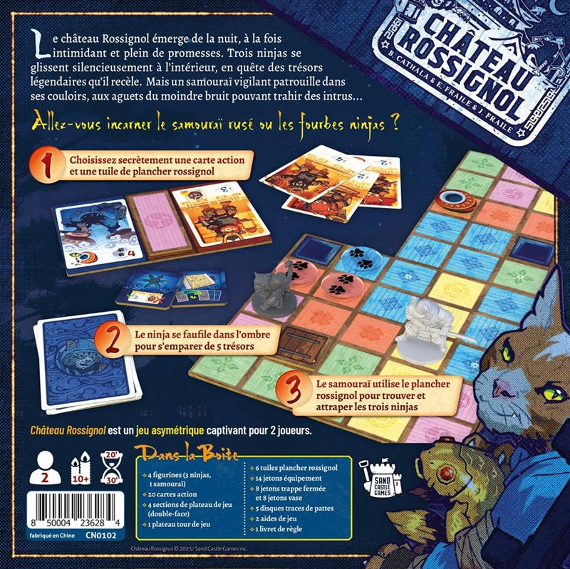 jeu de societe chateau rossignol  dos boite