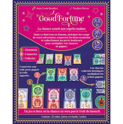 jeu de societe good fortune dos de boite