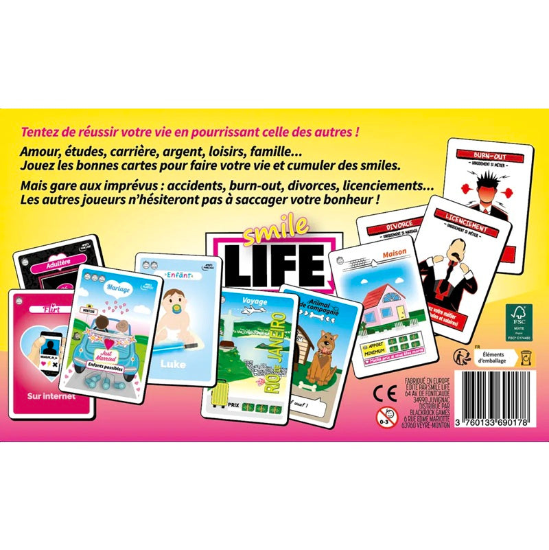 jeu de societe smile life dos de boite