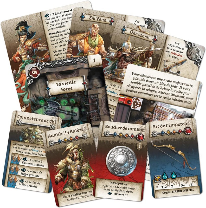 jeu de societe zombicide white death eternal empire cartes FR