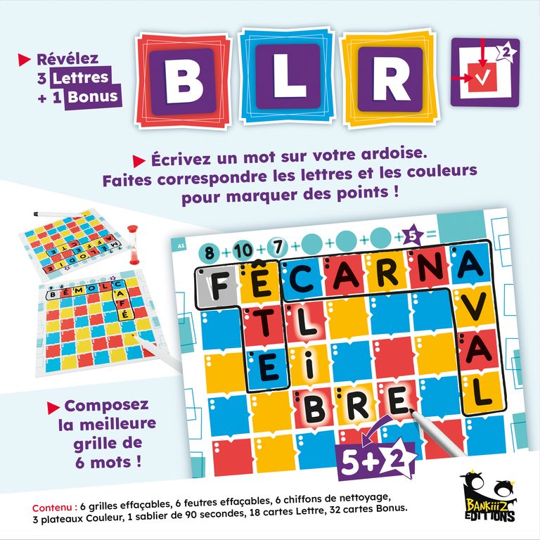 jeu de societe Color Words dos boite