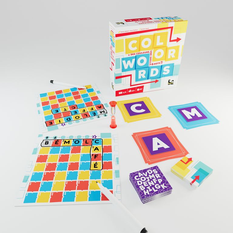 jeu de societe Color Words materiel