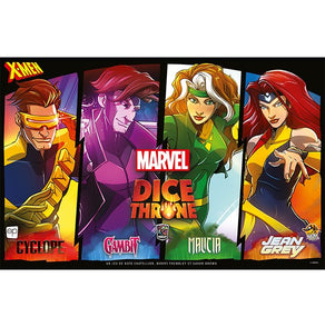 jeu de societe Dice Throne Marve -Cyclope Gambit Malicia JeanGrey