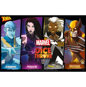 jeu de societe Dice Throne Marvel -Iceberg Psylocke Tornade Wolverine boite