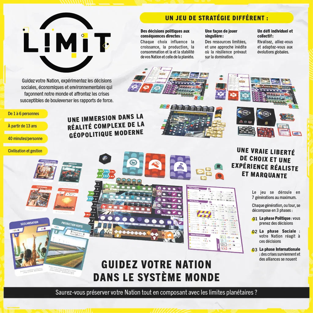 jeu de societe Limit dos de boite