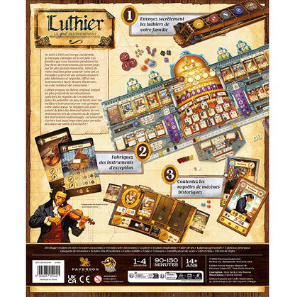 jeu de societe Luthier dos de boite