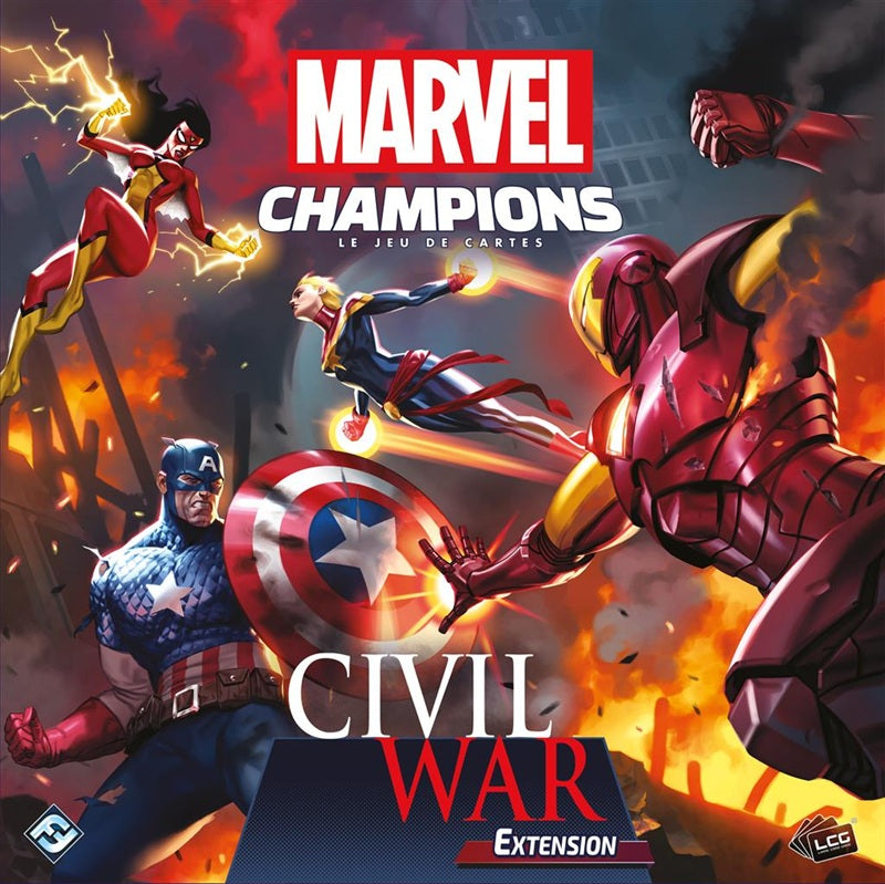 jeu de societe Marvel Champions Civil War boite