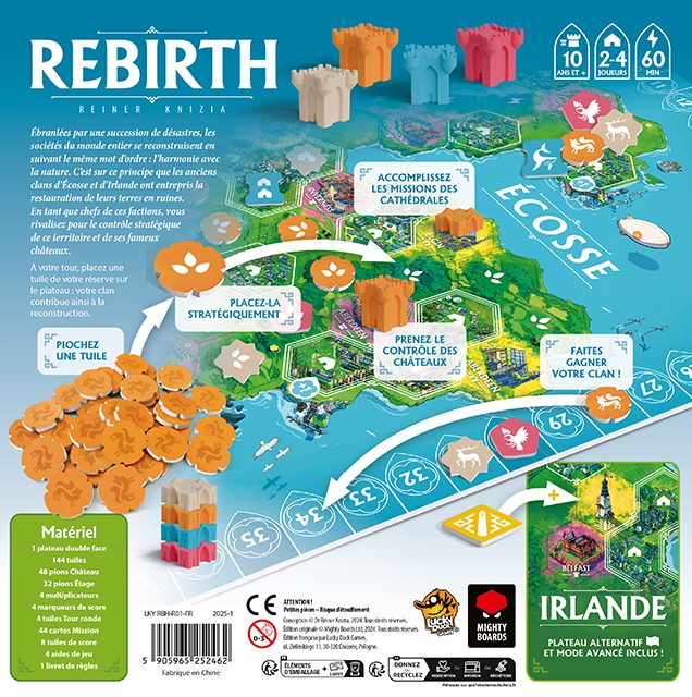 jeu de societe Rebirth dos de boite