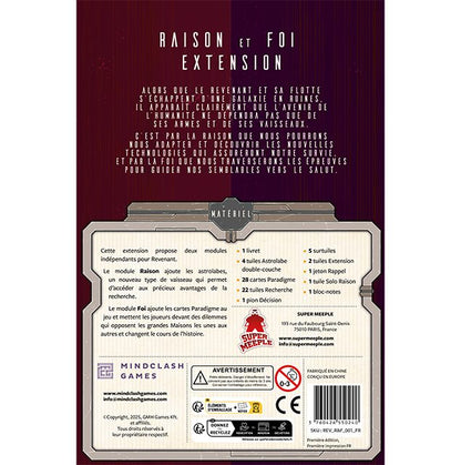 jeu de societe Revenant raison et foi dos boite
