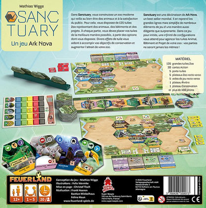 jeu de societe Sanctuary dos de boite