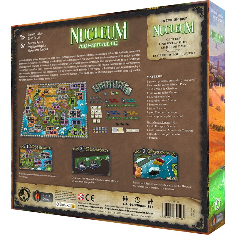 jeu de societe Nucleum Australie dos boite