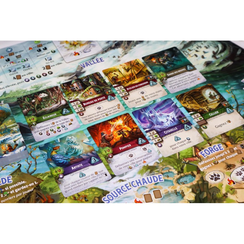 jeu de societe everdell silverfrost cartes