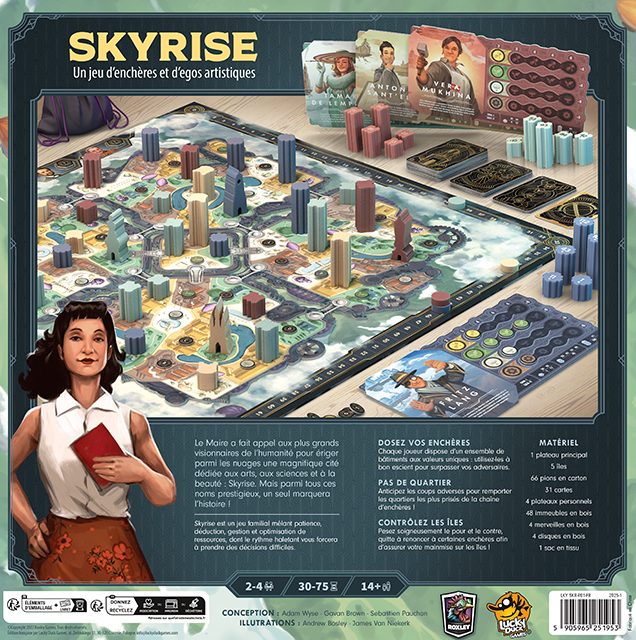 jeu de societe skyrise dos de boite