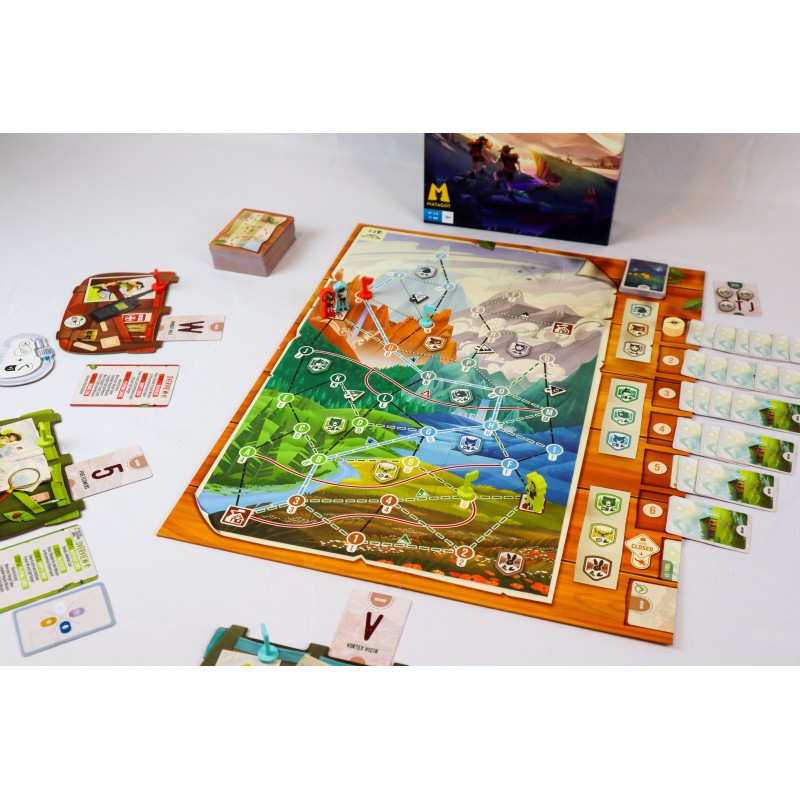 jeu de societe the peak team matériel