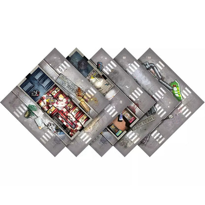 jeu de societe zombicide saison 1 2eme edition plateaux