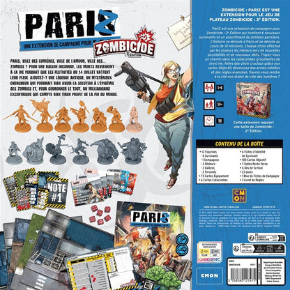 jeu de societe zombicide Pariz dos boite