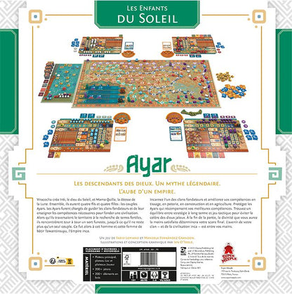 jeux de societe Ayar les enfants du soleil dos boite