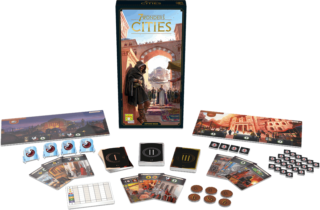 materiel jeu 7 wonders Cities