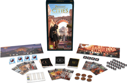 materiel jeu 7 wonders Cities