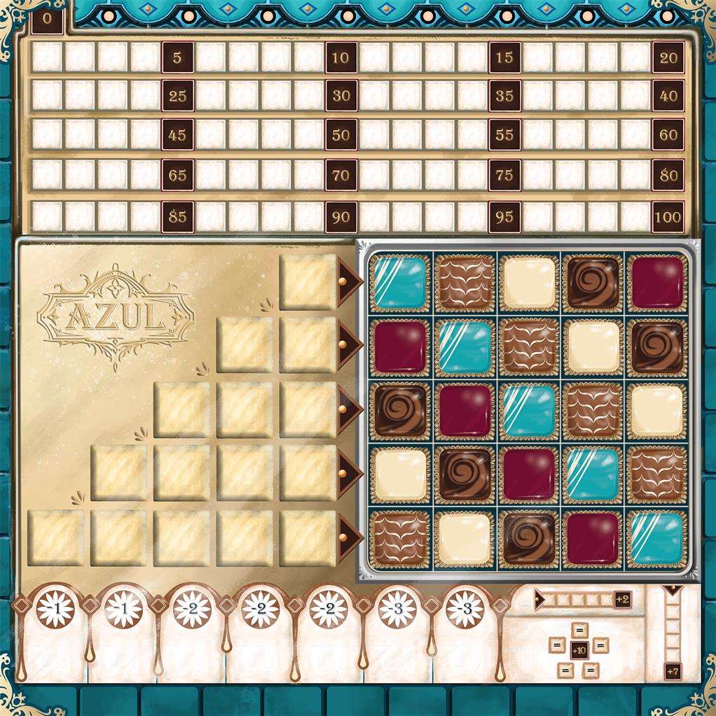 materiel jeu Azul Maitre Chocolatier