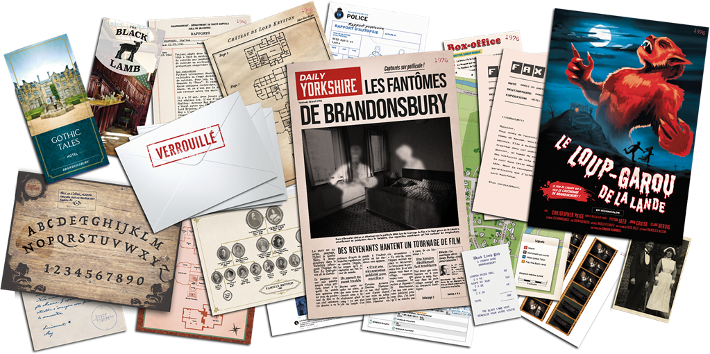 materiel jeu Dossiers Criminels Les Fantomes de Brandonsbury