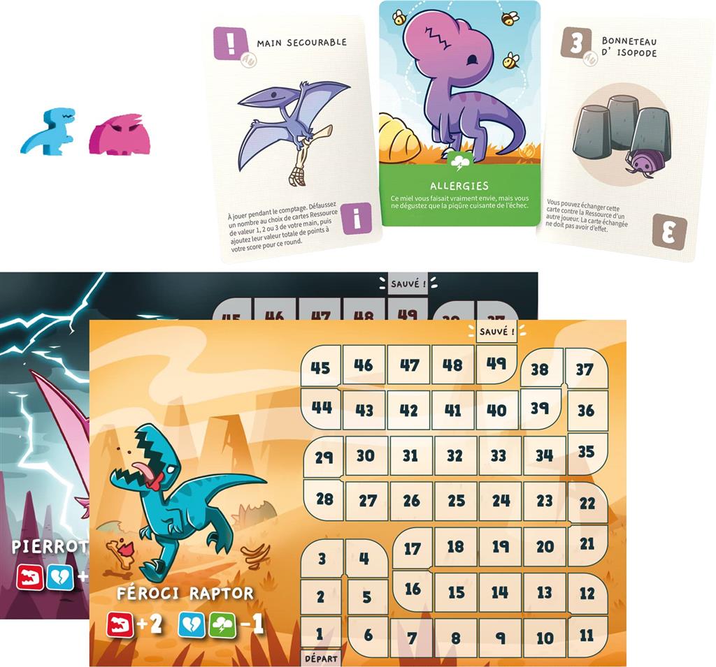 materiel jeu Happy Little Dinosaurs Extension 5 6 joueurs