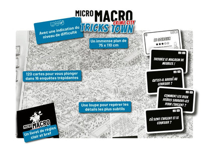 materiel jeu MicroMacro Tricks Town