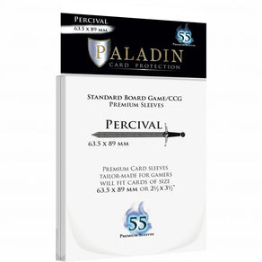 pochettes paladin percival board game 63.5x89mm 55p